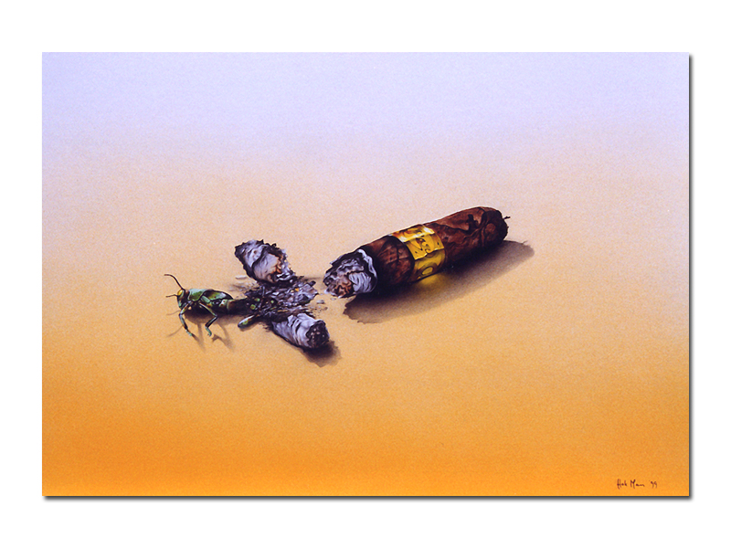  The Capitalism, 1999, Mixtechnic on board, 32 x 22 cm, Private Collection ASW GmbH, Germany